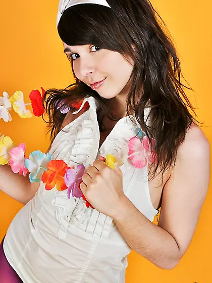 Ariel Rebel is always ready to fool around on camera in her favo