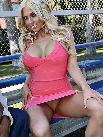 Big-boobied blonde MILF creampied after awesome sex with hung Eb