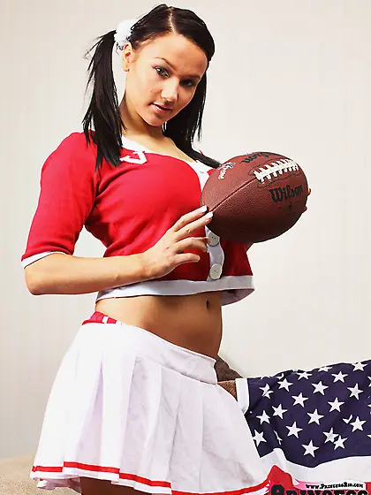 Teen slutty football oufit