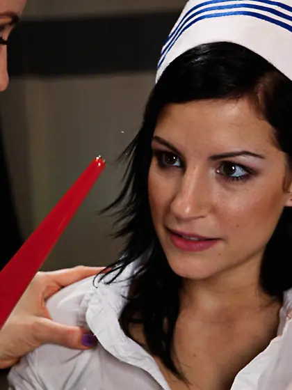 Slut blonde nurse zaps