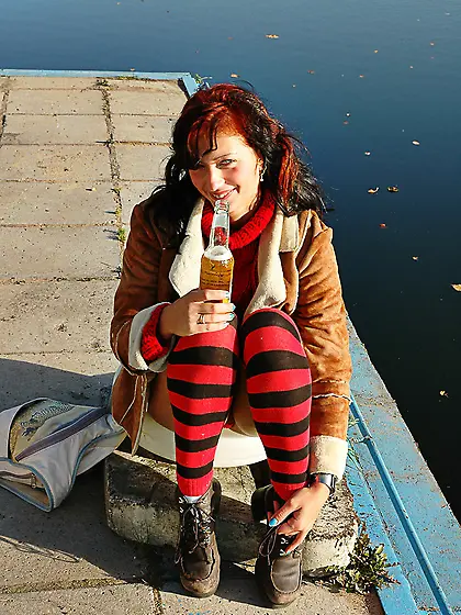 Pissing on the circus outdoor