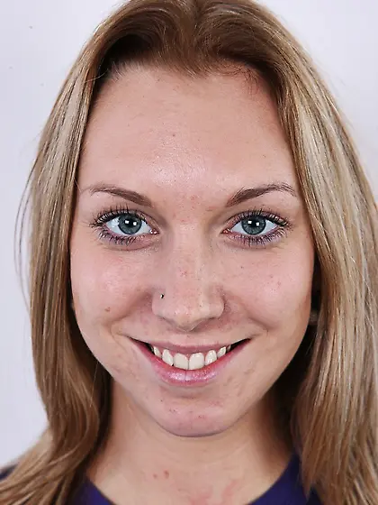 Cute pregnant blonde slim