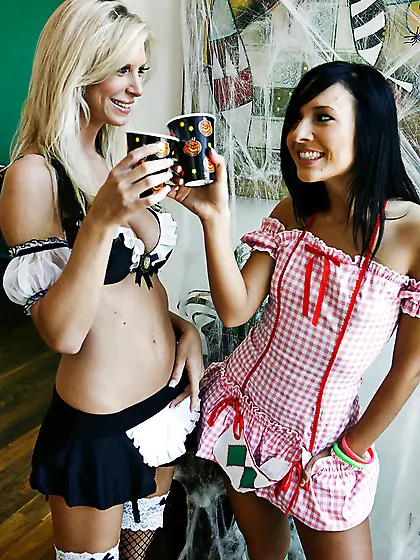 Naughty lesbian maid