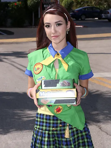 Adorable redhead teen shows her privates before fucking