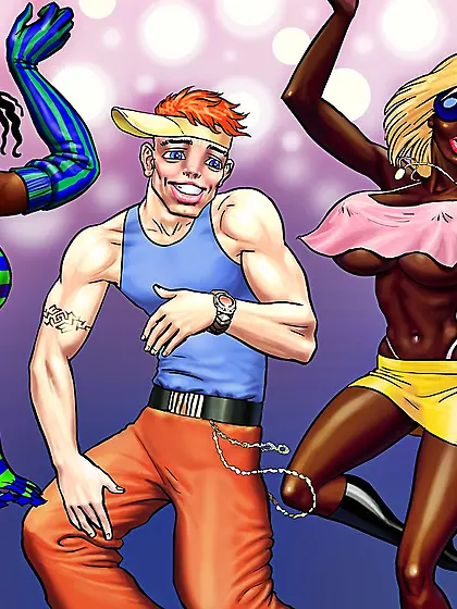 Cornered and banged by shemales