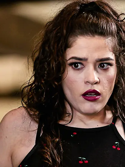 Victoria Voxxx rides hard dick in reverse cowgirl position after