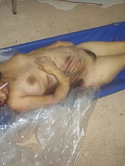 Real naked bodies wrapped in plastic