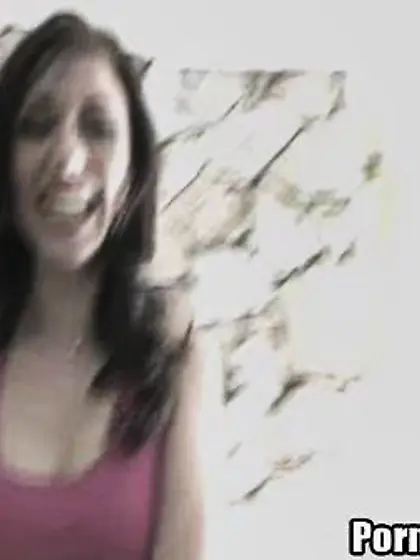 Choking drives brunette doggystyle