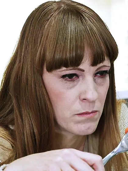 Naughty long-haired blondie gets drilled...