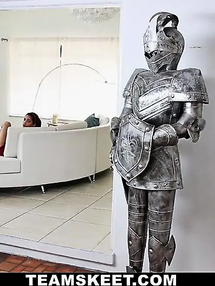 Tiny brunette red enjoys