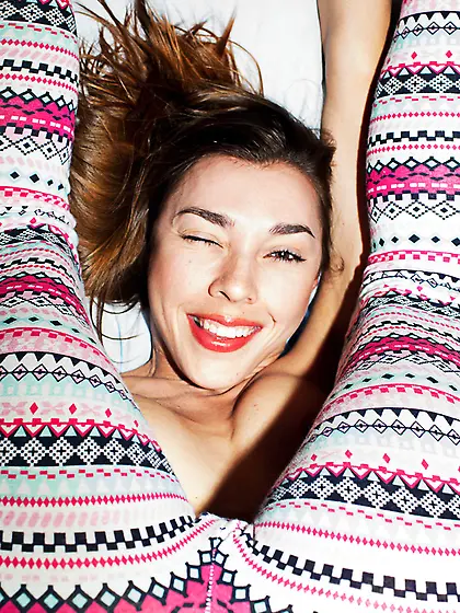 Teen brunette raven haired