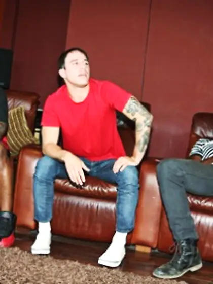 Cuckold strokes dick watching his spouse copulating with two bla