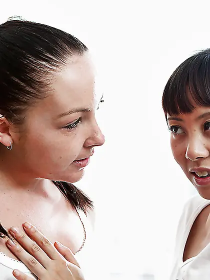 Eva Berger and Mei are going to fuck with true passion