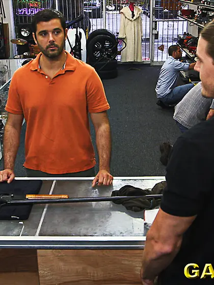 Sexy gay dude plugged