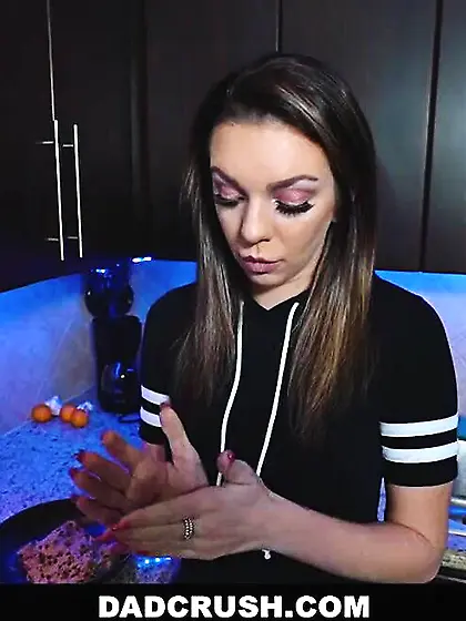 Horny slutty stepdaughter loves sucking cock