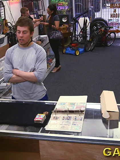 Seductive brunette gay mouth