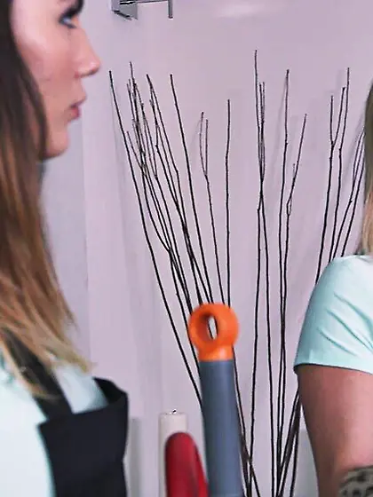 Two mature maids rocking after cleaning