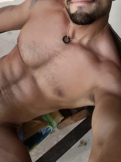 Men nude at the beach