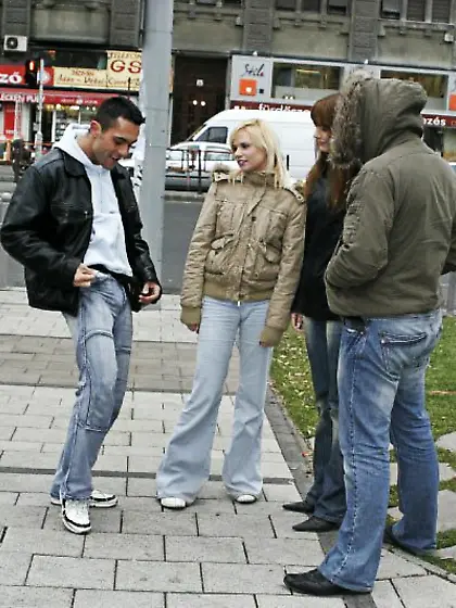 Two greedy girls Christine Diamond and Yasmine Good blow and rid