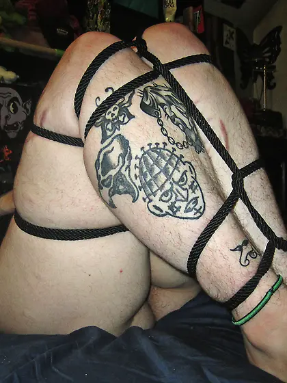 chubby in shibari
