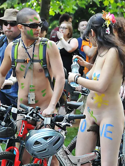 Naked bike ride nudist seat eaters
