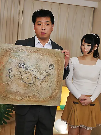 Pretty Japanese girl Miyu Shiina reveals her shaved pussy