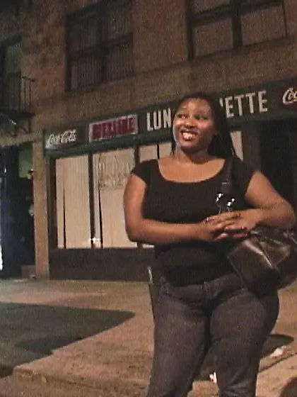 Danielle rides white cock hard