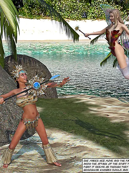 Shemale fairytale priestess discovered