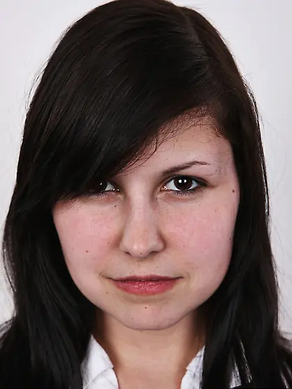 Young chick cute face