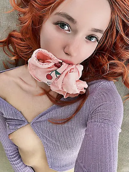 Panties in her mouth