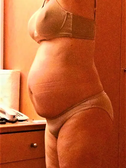 my wife big belly sagging tits