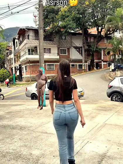 Tied nude humillant public cfnm