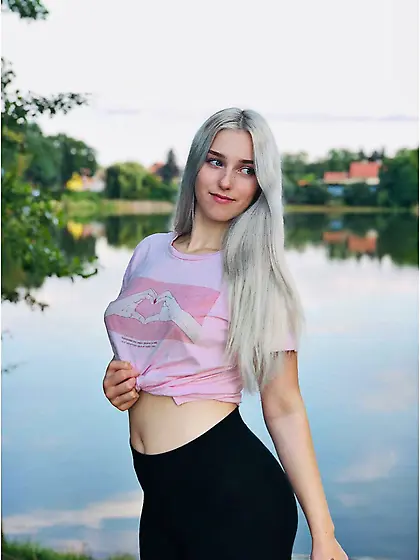 Blonde teen bitch ready to be taken rough