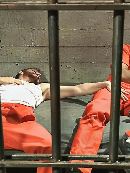 Beaded cop assfucked roughly