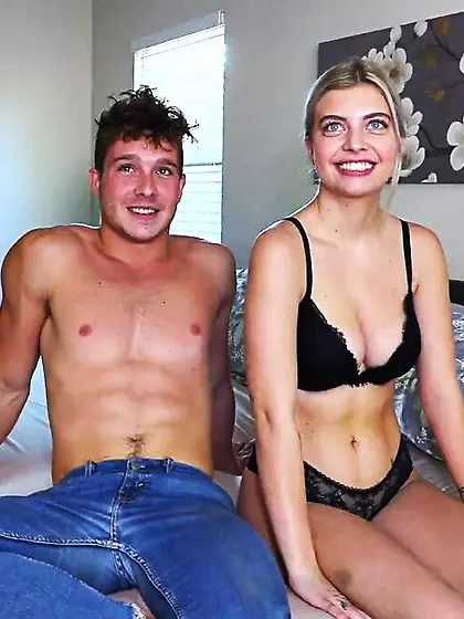 Passionate kissing fucking young