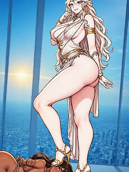 Goddess Uses Nigger As Rug