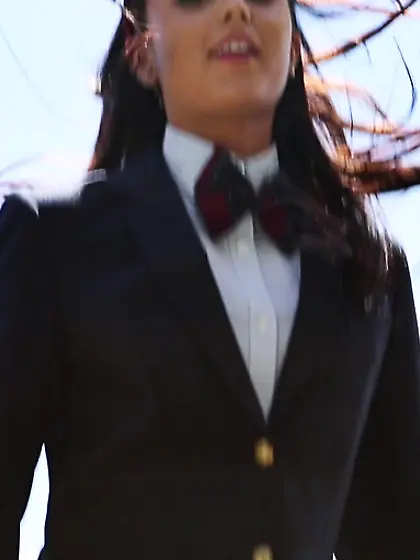 Lovely schoolgirl sucks big