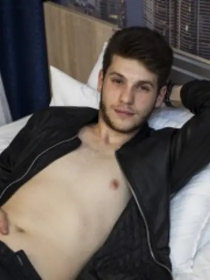 Brunette Young Man Rainyrayy Dancing.