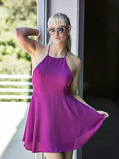 Shameless milf sexy purple