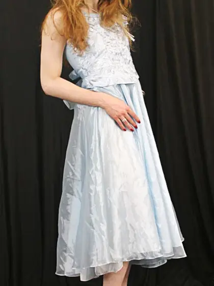 Slender long haired blondie is just perfect