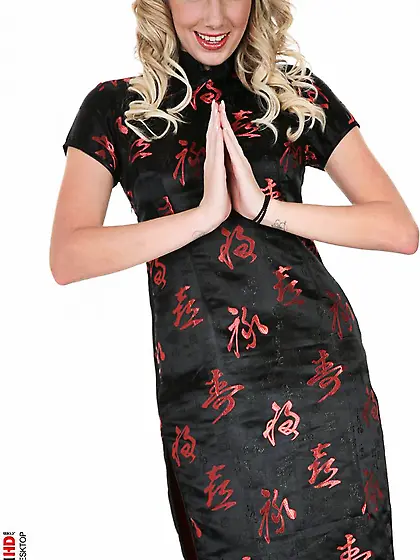 Horny softcore with blonde Danielle Maye erotically stripping of