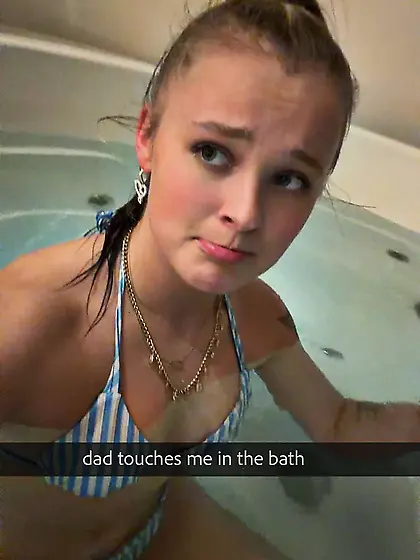 He touches me in the bath