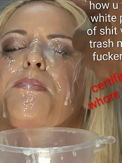 Bust ur loads on this sperm soaked whore face lol