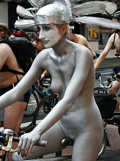 Naked bike ride nudist seat eaters