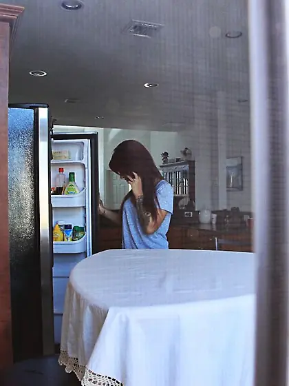 Madelyn Monroe strips her cute lingerie off and teases us with h