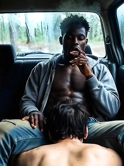 AI Interracial Car Blowjob videos. Missing the Real