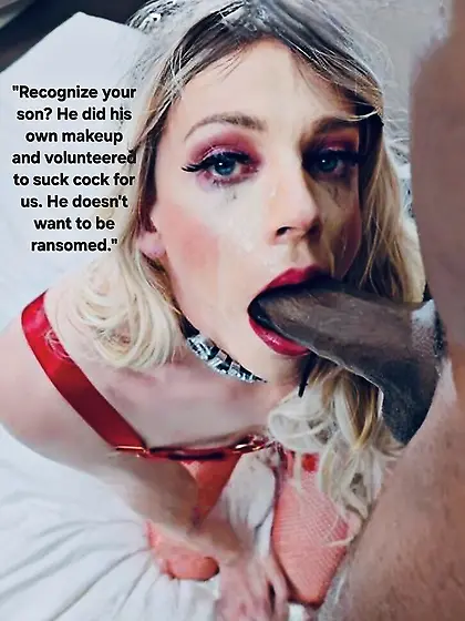 Kidnap caption blowjob BBC eye contact knees