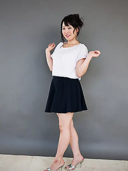 Shy Japanese colleen massages stiff pecker and licks sperm from