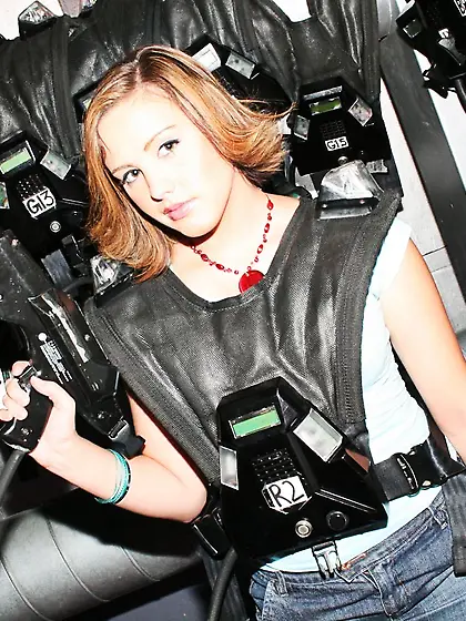 Juicy titted chick Brooke Adams gets her pussy drilled with fat