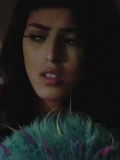 Two brunette amateurs play in bed with vibrator